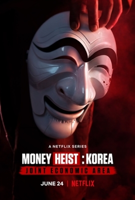 &quot;Money Heist: Korea - Joint Economic Area&quot; Wooden Framed Poster