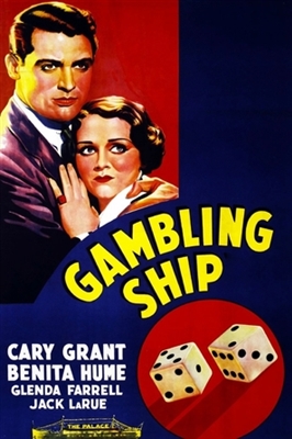 Gambling Ship Wooden Framed Poster
