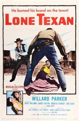 Lone Texan Canvas Poster