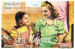 Siete mujeres Canvas Poster