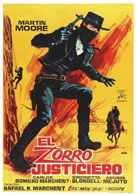 El Zorro justiciero Metal Framed Poster
