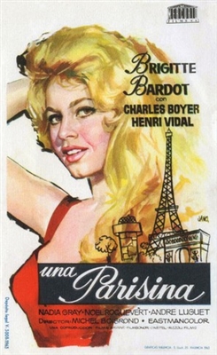 Une parisienne Canvas Poster