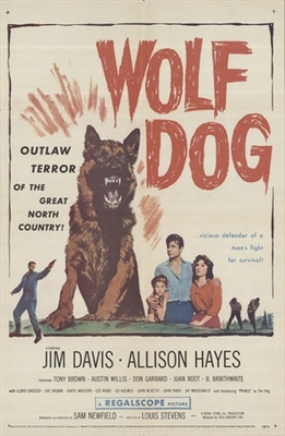 Wolf Dog Wooden Framed Poster
