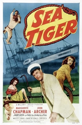 Sea Tiger Wooden Framed Poster