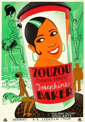 Zouzou Wooden Framed Poster