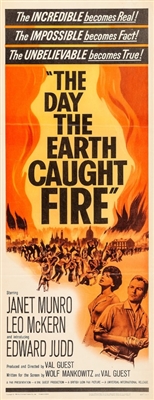 The Day the Earth Caught Fire Poster with Hanger