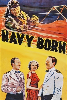 Navy Born Poster with Hanger