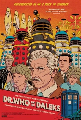 Dr. Who and the Daleks Wooden Framed Poster