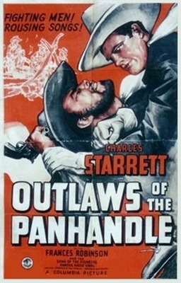 Outlaws of the Panhandle Wooden Framed Poster