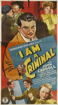 I Am a Criminal Poster with Hanger