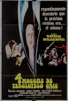 4 mosche di velluto grigio Poster with Hanger