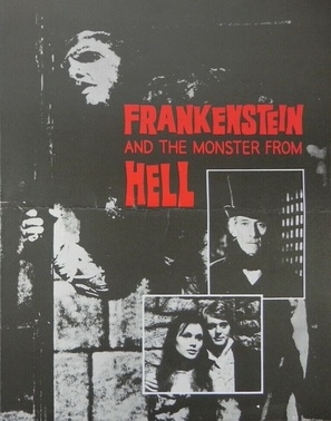 Frankenstein and the Monster from Hell Wood Print