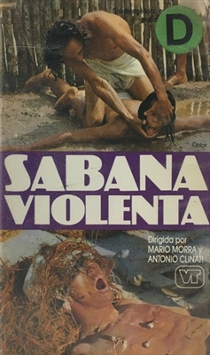 Savana violenta Wooden Framed Poster