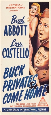 Buck Privates Come Home Wooden Framed Poster