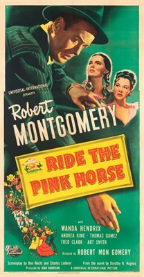 Ride the Pink Horse pillow