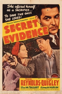 Secret Evidence Poster with Hanger