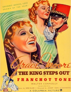 The King Steps Out Canvas Poster