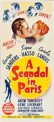 A Scandal in Paris Wooden Framed Poster
