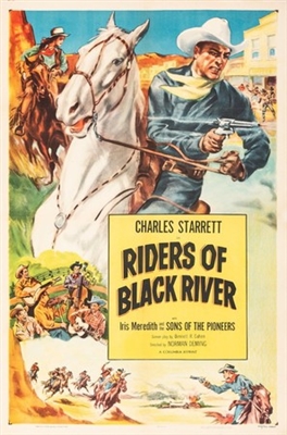 Riders of Black River Canvas Poster