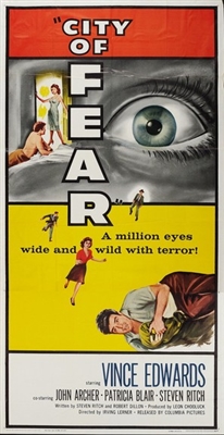 City of Fear Metal Framed Poster