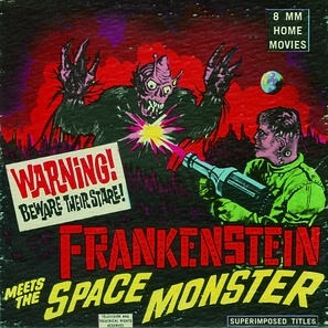 Frankenstein Meets the Spacemonster pillow