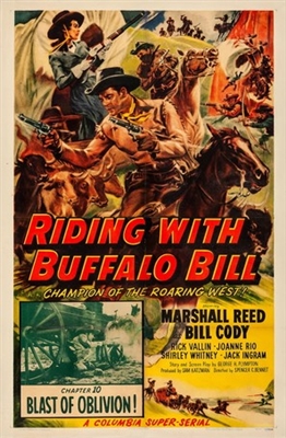 Riding with Buffalo Bill Wood Print