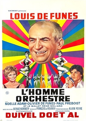 L'homme orchestre Wooden Framed Poster
