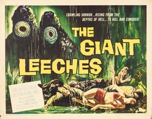 Attack of the Giant Leeches Wooden Framed Poster