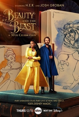 Beauty and the Beast: A 30th Celebration Wooden Framed Poster