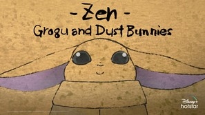 Zen - Grogu and Dust Bunnies Canvas Poster