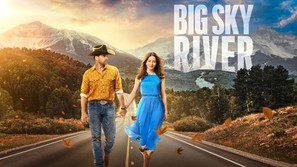Big Sky River Poster with Hanger
