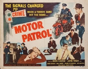 Motor Patrol Wooden Framed Poster