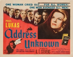 Address Unknown poster