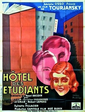 Hôtel des étudiants Canvas Poster