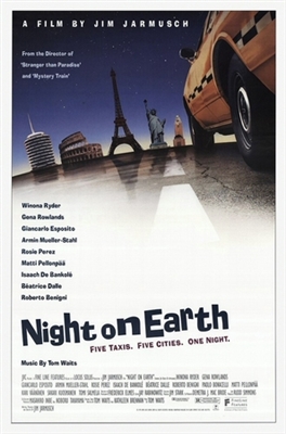 Night on Earth Wooden Framed Poster