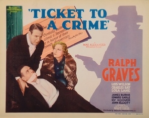 Ticket to a Crime Wooden Framed Poster
