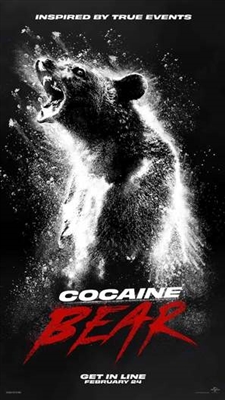 Cocaine Bear Poster with Hanger