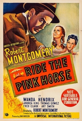 Ride the Pink Horse pillow