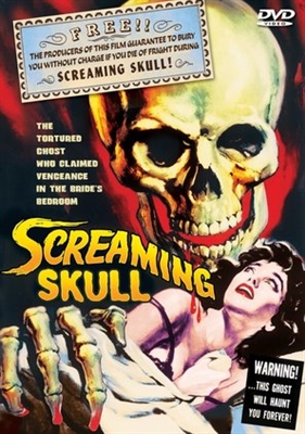 The Screaming Skull Poster with Hanger