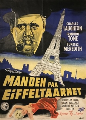 The Man on the Eiffel Tower Poster with Hanger
