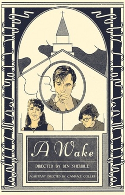 A Wake Poster with Hanger