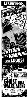 The Return of the Vampire Metal Framed Poster