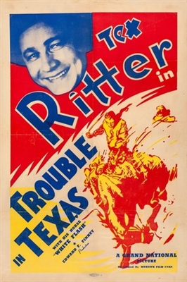 Trouble in Texas Wooden Framed Poster