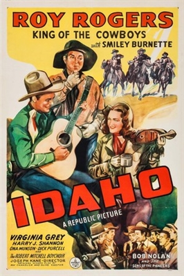 Idaho Wooden Framed Poster