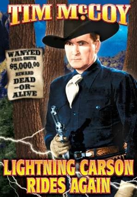 Lightning Carson Rides Again Wooden Framed Poster