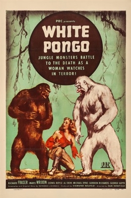 White Pongo Poster with Hanger