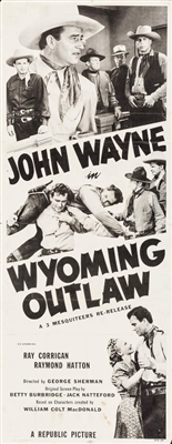 Wyoming Outlaw Wooden Framed Poster