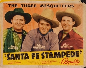 Santa Fe Stampede Canvas Poster