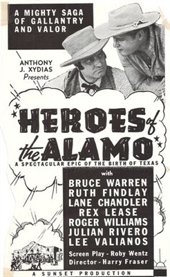 Heroes of the Alamo Wooden Framed Poster