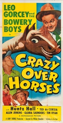 Crazy Over Horses Wooden Framed Poster